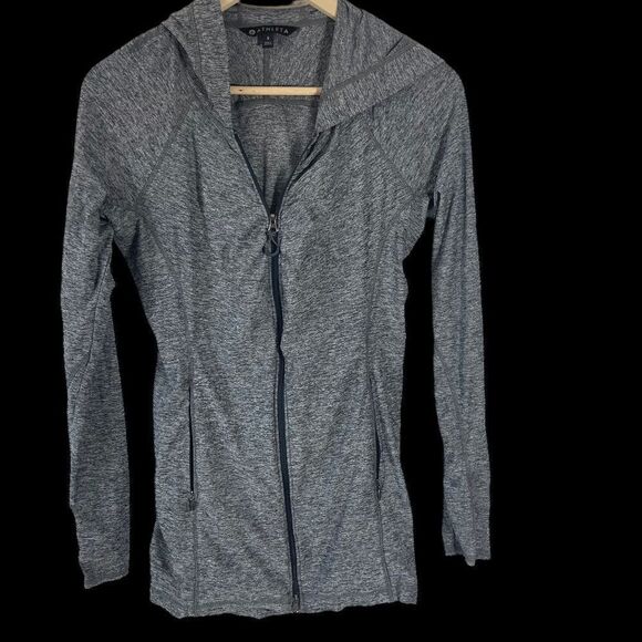 Athleta Grey Heather Vitamin Sea Lightweight Jacket Sz S - Picture 3 of 12